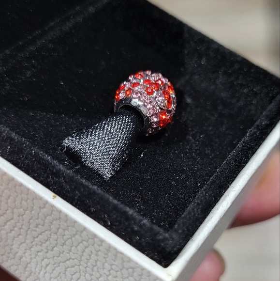 BUNDLE & SAVE • #113 • BN Charm • Red & Light Pink Stones - Picture 3 of 6